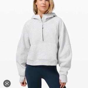 Grey half zip oversized scuba size xl-xxl